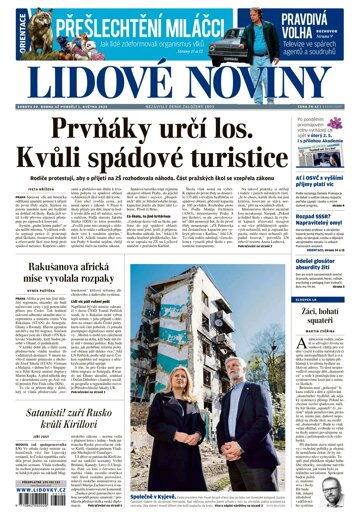 Obálka e-magazínu Lidové noviny 29.4.2023