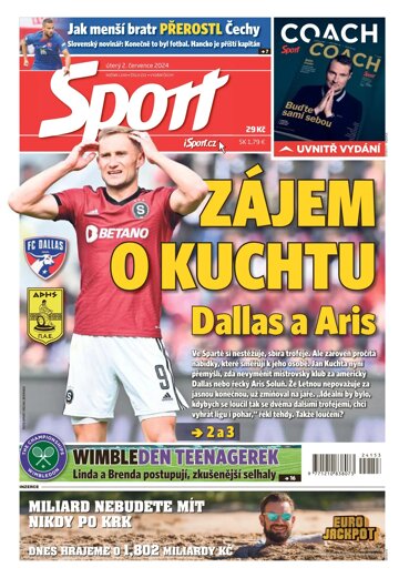 Obálka e-magazínu Sport 2.7.2024