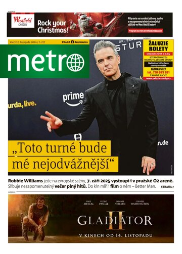 Obálka e-magazínu deník METRO 12.11.2024