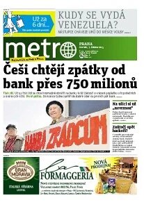 Obálka e-magazínu deník METRO 7.3.2013