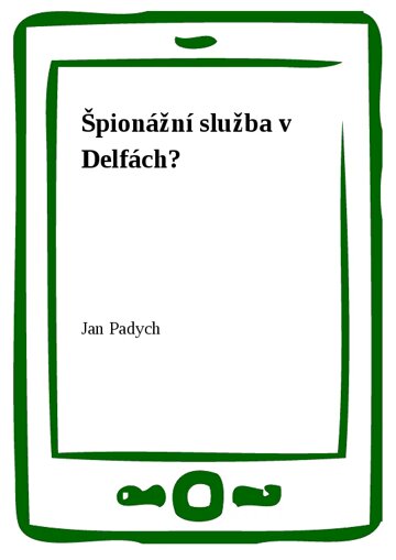 Obálka knihy Špionážní služba v Delfách?