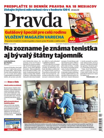 Obálka e-magazínu Pravda 13. 3. 2015