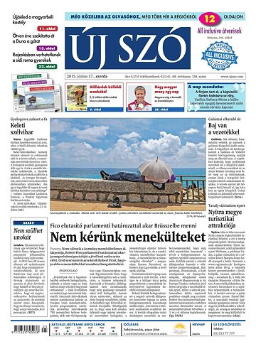 Obálka e-magazínu Új Szó 17.6.2015