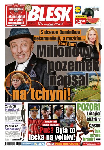 Obálka e-magazínu Blesk 18.7.2016