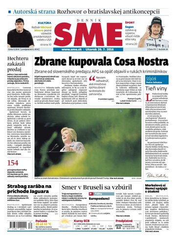 Obálka e-magazínu SME 26.7.2016