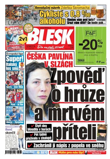 Obálka e-magazínu Blesk 27.8.2016