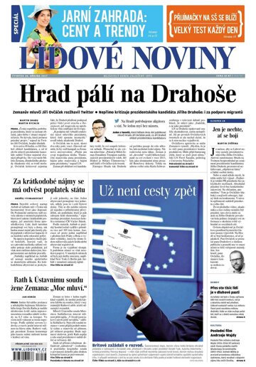 Obálka e-magazínu Lidové noviny 30.3.2017