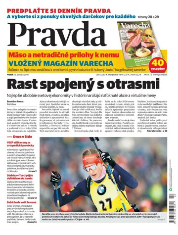 Obálka e-magazínu Pravda 12. 1. 2018