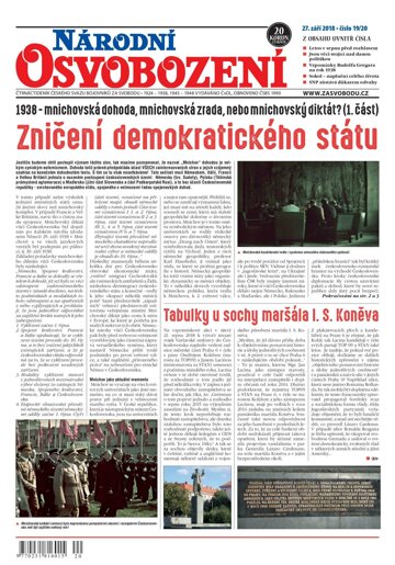 Obálka e-magazínu Národní Osvobození 19-20/2018