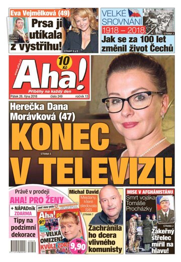 Obálka e-magazínu AHA! 26.10.2018