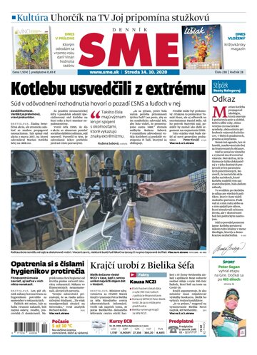 Obálka e-magazínu SME 14.10.2020