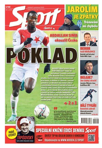 Obálka e-magazínu Sport 9.12.2020