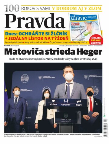 Obálka e-magazínu Pravda 29. 3. 2021