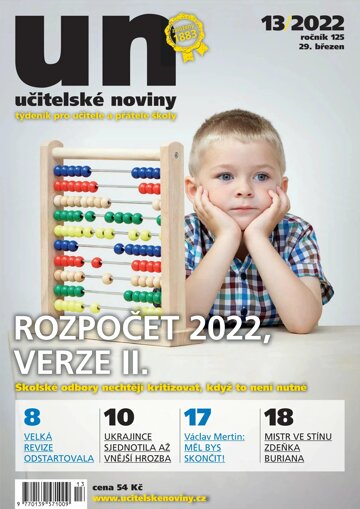 Obálka e-magazínu Učitelské noviny 13/2022