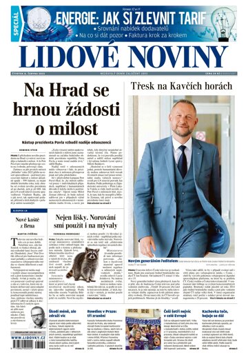 Obálka e-magazínu Lidové noviny 8.6.2023