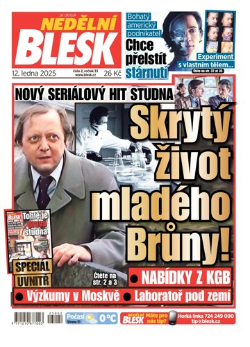 Obálka e-magazínu Nedělní Blesk 12.1.2025