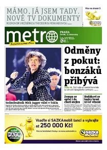 Obálka e-magazínu deník METRO 27.2.2014