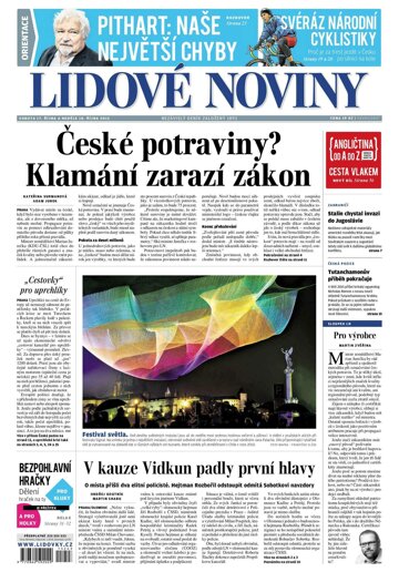 Obálka e-magazínu Lidové noviny 17.10.2015