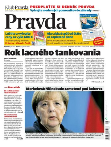 Obálka e-magazínu Pravda 9. 1. 2016