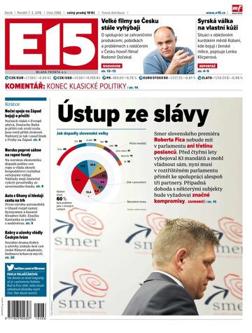 Obálka e-magazínu E15 7.3.2016