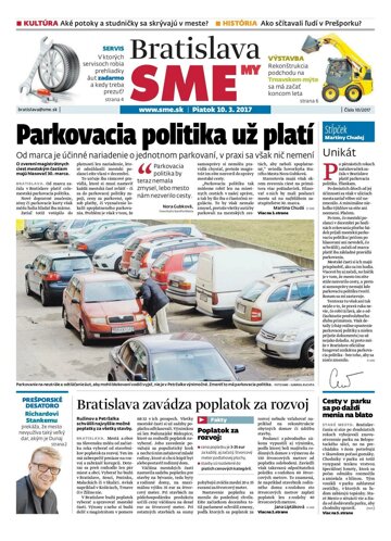 Obálka e-magazínu SME MY Bratislava 10.3.2017