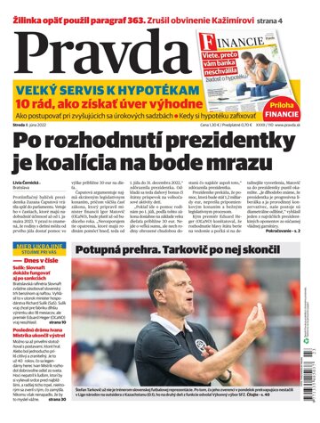 Obálka e-magazínu Pravda 8. 6. 2022