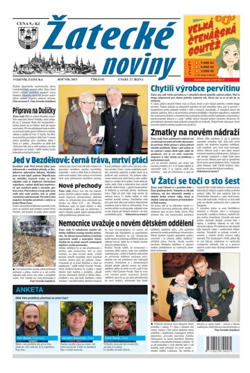 Obálka e-magazínu Žatecké noviny 43/2015