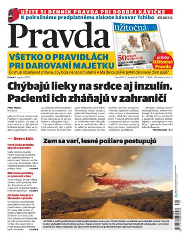 Obálka e-magazínu Pravda 1. 8. 2023