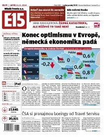 Obálka e-magazínu E15 15.8.2014