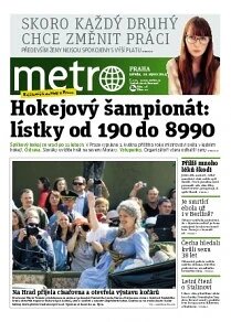 Obálka e-magazínu deník METRO 20.8.2014