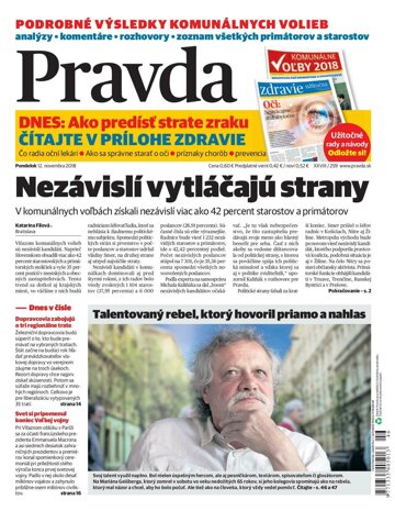 Obálka e-magazínu Pravda 12. 11. 2018