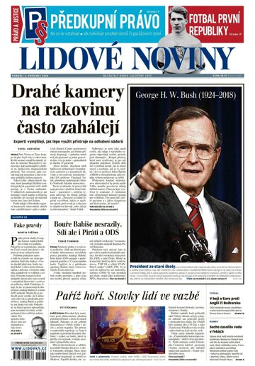 Obálka e-magazínu Lidové noviny 3.12.2018