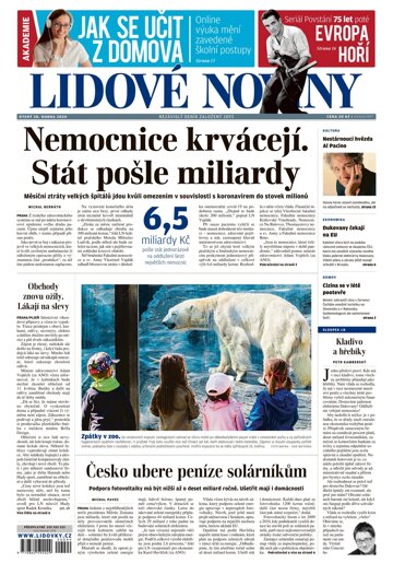 Obálka e-magazínu Lidové noviny 28.4.2020