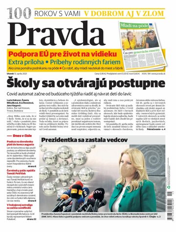 Obálka e-magazínu Pravda 13. 4. 2021