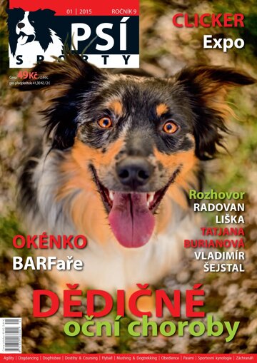 Obálka e-magazínu Psí sporty 1/2015