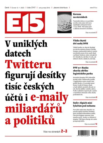 Obálka e-magazínu E15 12.1.2023