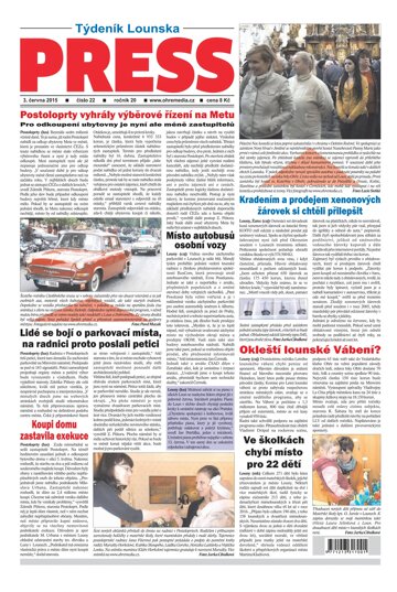 Obálka e-magazínu Lounský press 22/2015