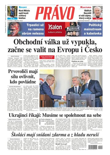 Obálka e-magazínu Deník Právo 6.3.2025