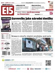 Obálka e-magazínu E15 23.5.2014