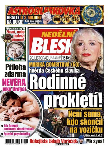 Obálka e-magazínu Nedělní Blesk 20.11.2016