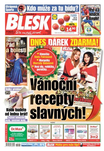 Obálka e-magazínu Blesk 3.12.2018