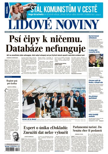 Obálka e-magazínu Lidové noviny 5.8.2024