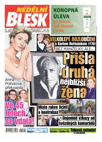 Obálka e-magazínu Nedělní Blesk 8.9.2024