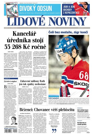 Obálka e-magazínu Lidové noviny 18.5.2015