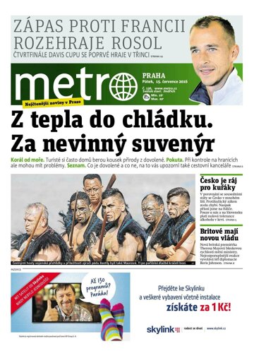 Obálka e-magazínu deník METRO 15.7.2016