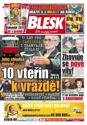 Obálka e-magazínu Blesk 2.11.2016