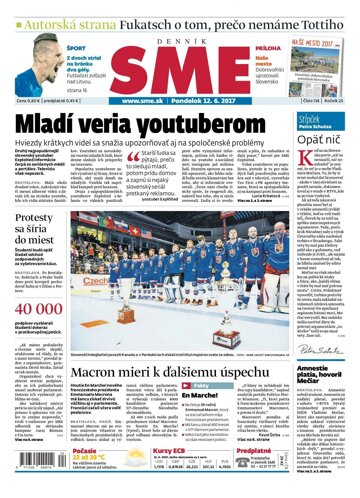 Obálka e-magazínu SME 12.6.2017