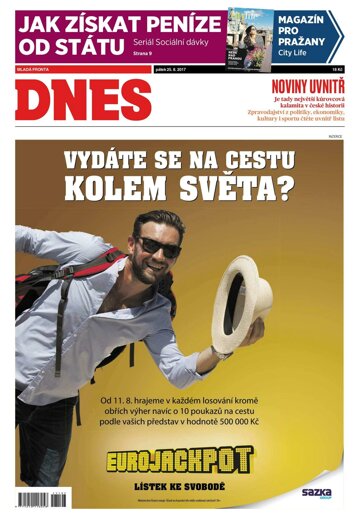 Obálka e-magazínu MF Dnes 25.8.2017