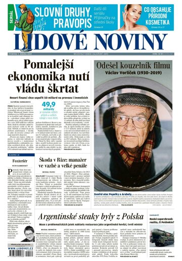 Obálka e-magazínu Lidové noviny 7.2.2019