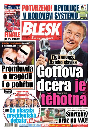 Obálka e-magazínu Blesk 5.1.2023